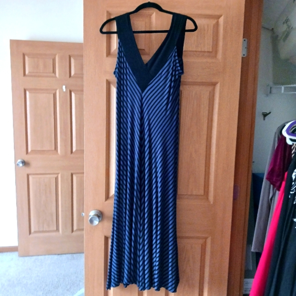 Black and Grey maxi dress